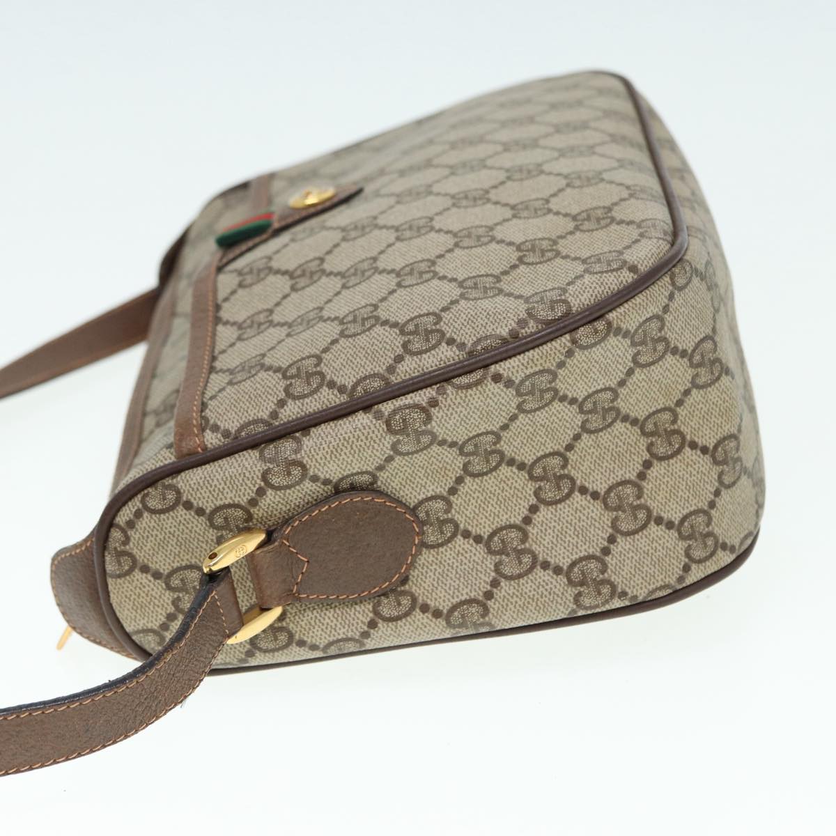 Gucci Leather Canvas Shoulder Bag