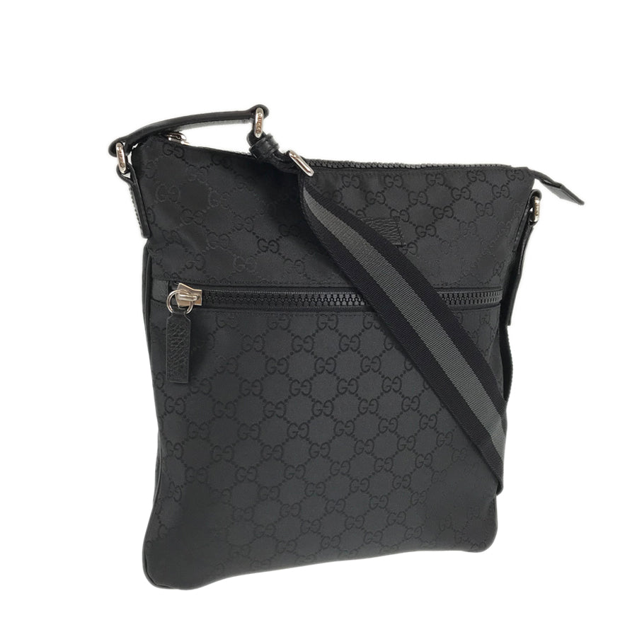Gucci Nylon Twist Leather Shoulder Bag