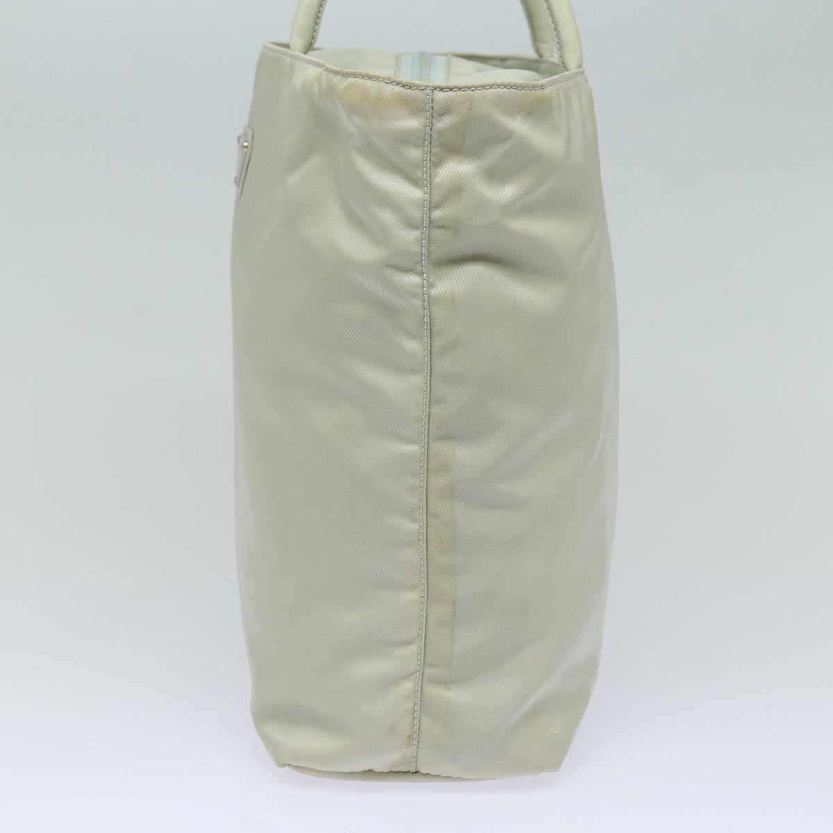 PRADA Hand Bag Nylon Gray Auth