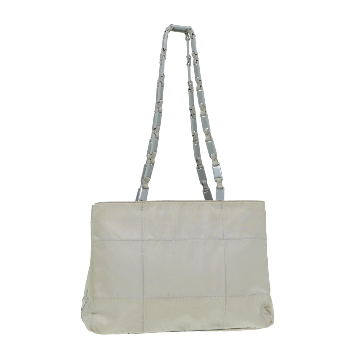PRADA Shoulder Bag Nylon Gray Auth