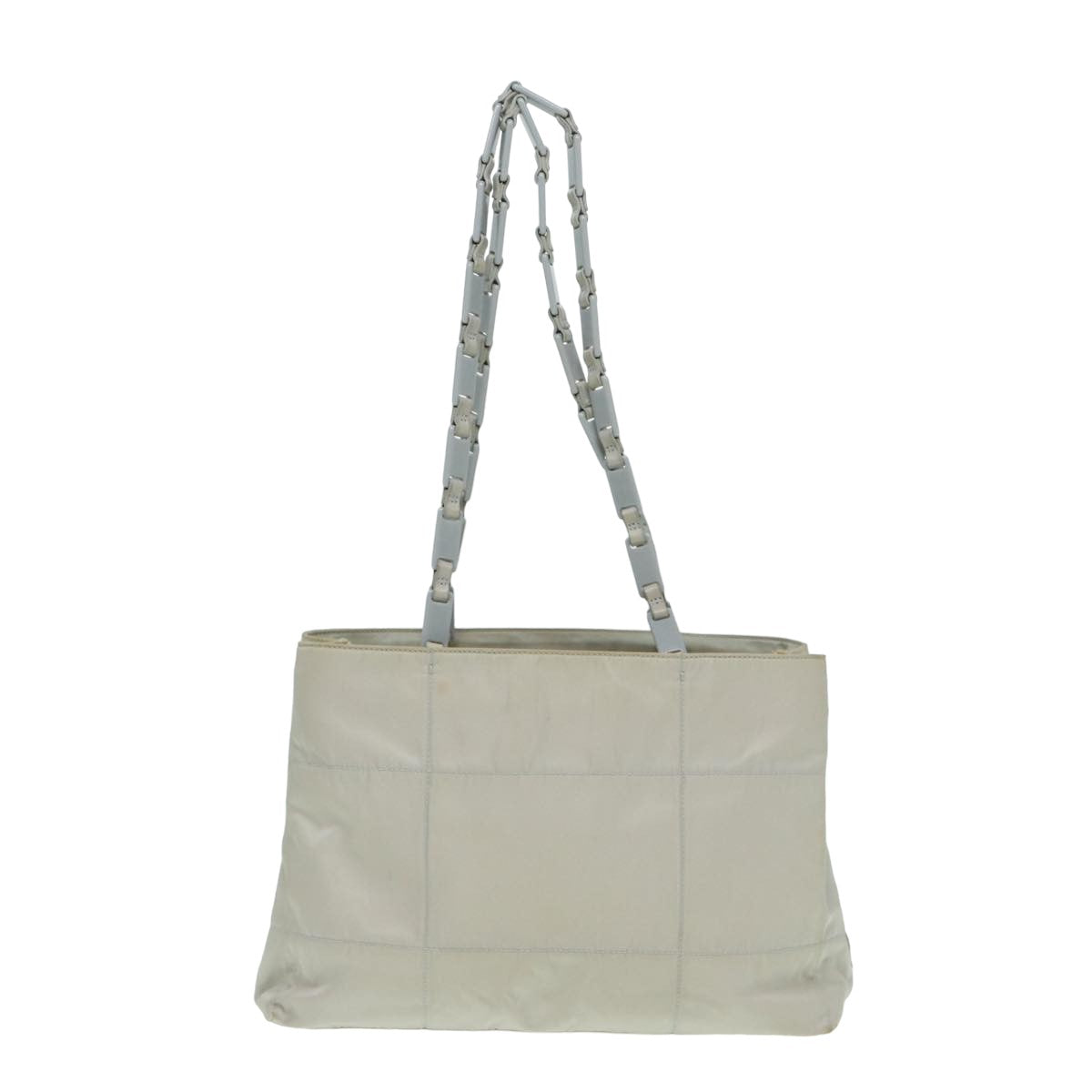 PRADA Shoulder Bag Nylon Gray Auth