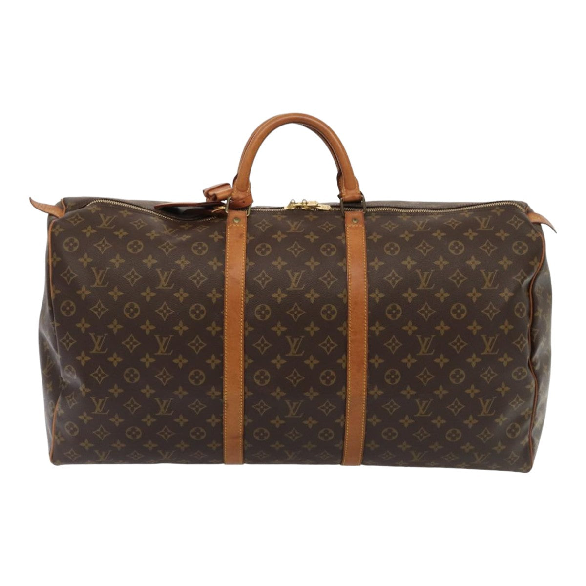 LOUIS VUITTON Monogram Keepall 60 Boston Bag M41422 LV Auth ti1878