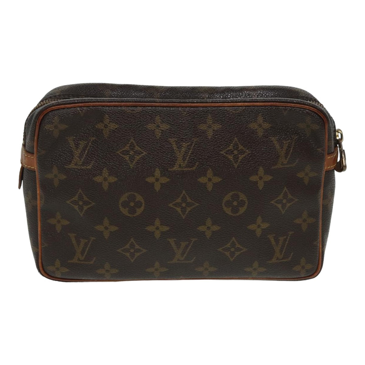 LOUIS VUITTON Monogram Compiegne 23 Clutch Bag M51847 LV Auth ti1880