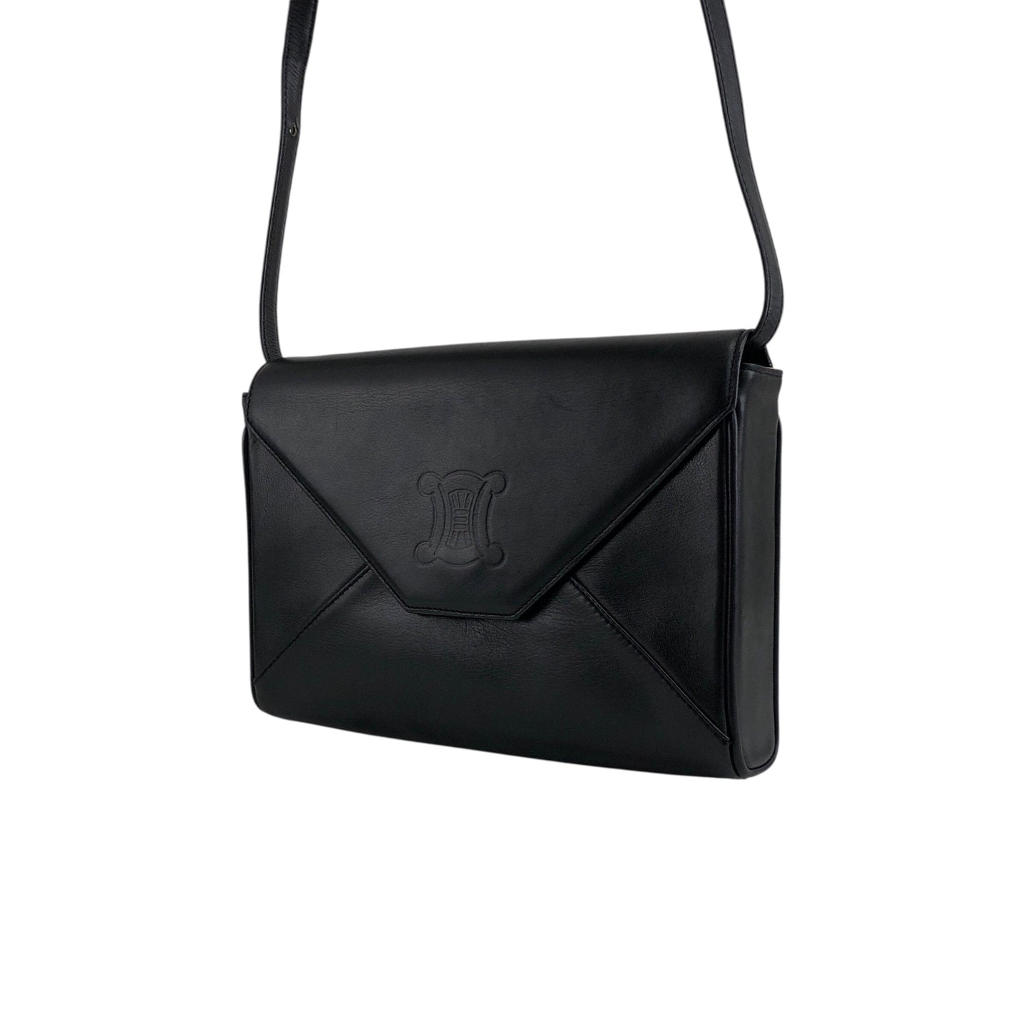 CELINE Crossbody Shoulder bag Black byue3n