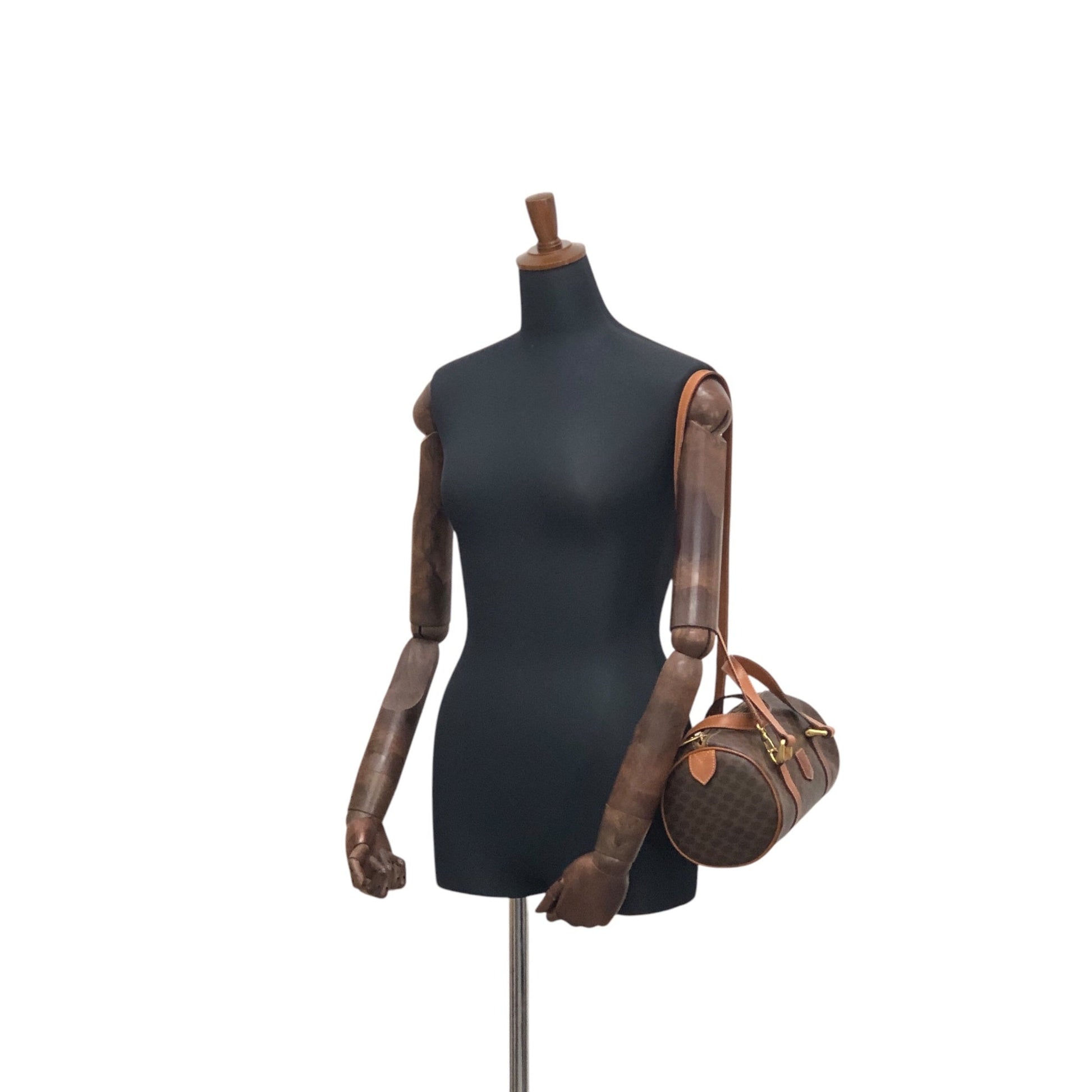 CELINE Two-way Handbag Shoulder bag Brown tj3xfx