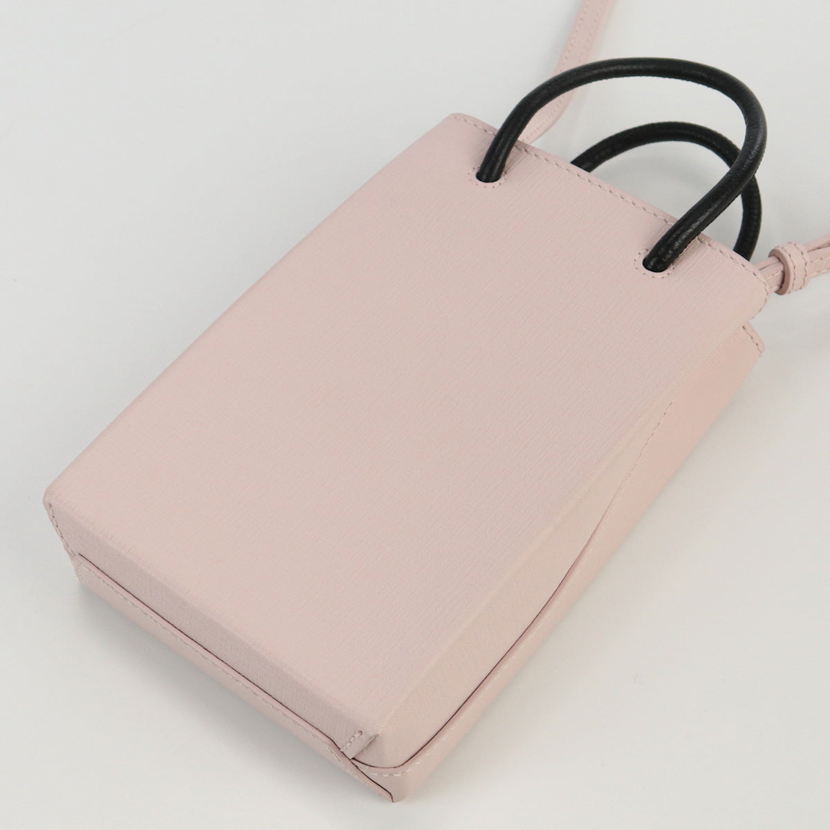 BALENCIAGA 593826 mini shopping bag Diagonal shoulder bag Calfskin pink Women