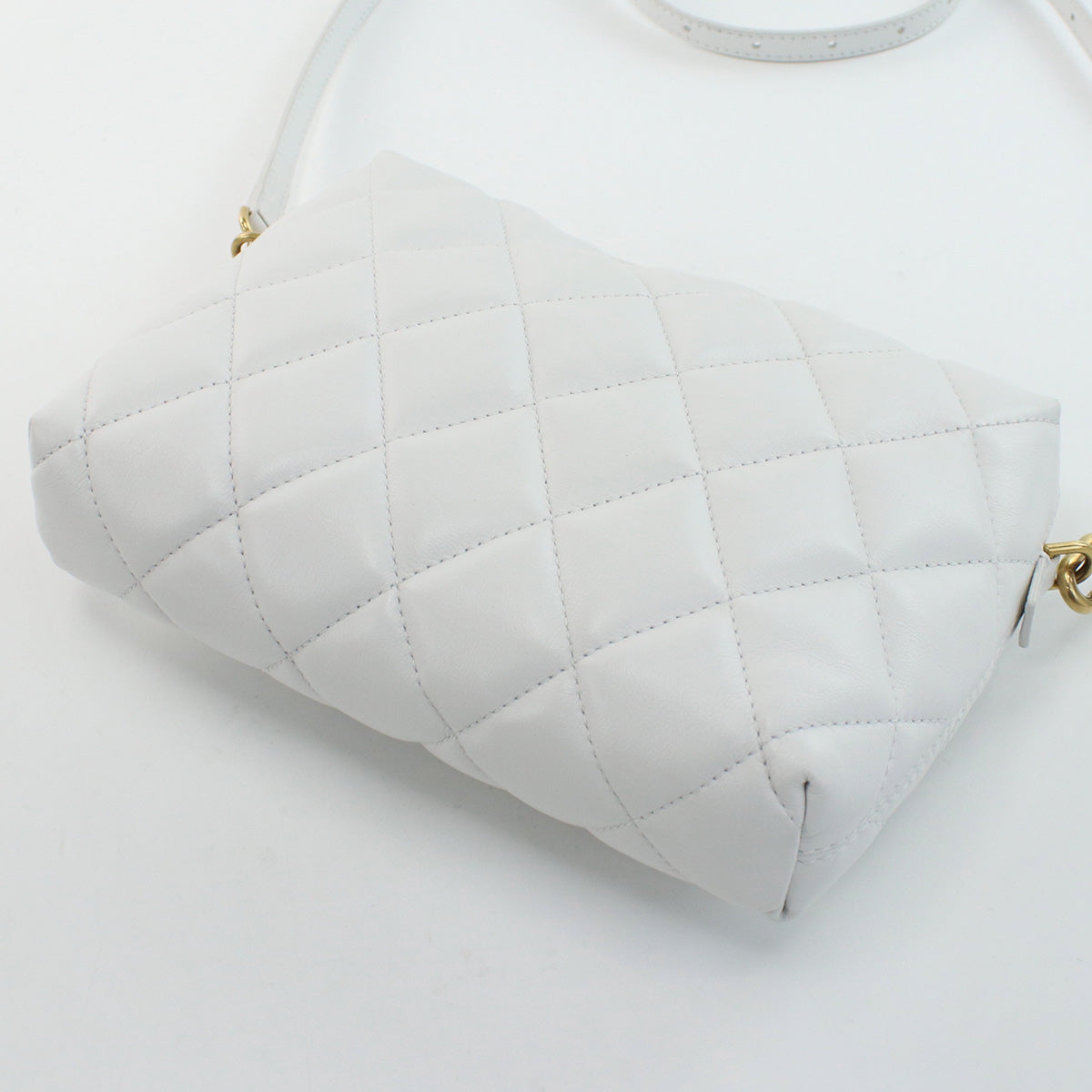 BALENCIAGA 600325 Camera bag Diagonal shoulder bag leather ｗhite Women