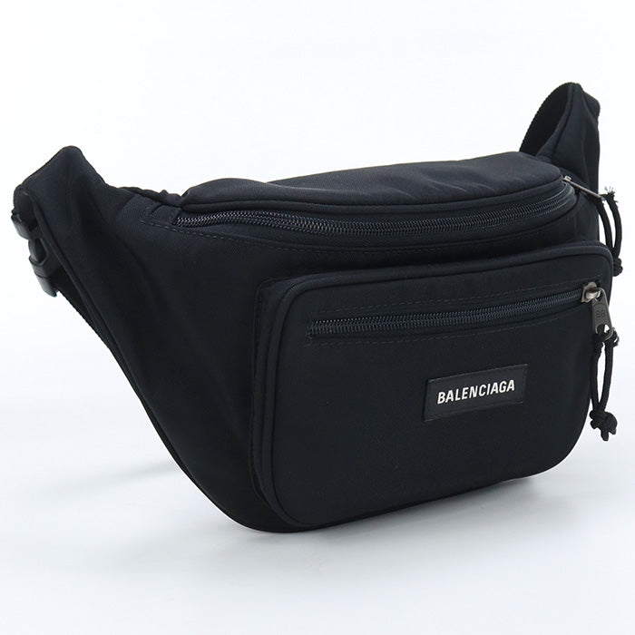 BALENCIAGA 482389 Belt bag Explorer Waist bag Nylon black mens