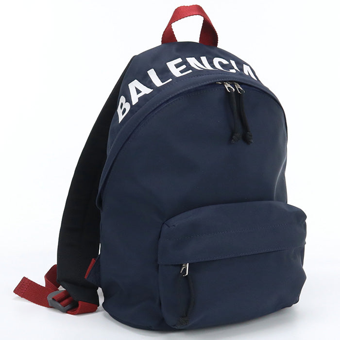 BALENCIAGA 565798 H851N 4370 Wheel Backpack Small Backpack Nylon Navy unisex