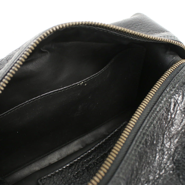 BALENCIAGA 439714 Clutch bag Pouch leather Black mens