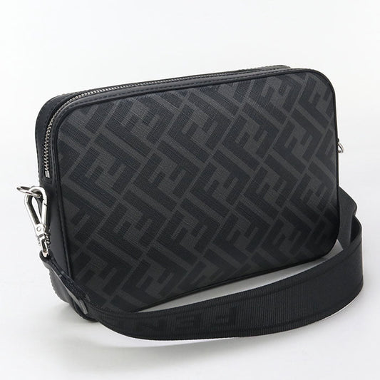 FENDI 7M0286 ALKA F0R2A Camera case Diagonal Shoulder Bag PVC/leather black mens