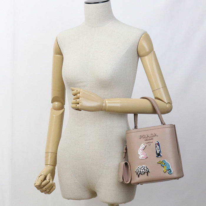 PRADA Saffiano PRADA Panniers Handbag leather pink Women