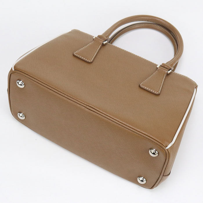 PRADA Saffiano leather small bag Galleria Tote Bag leather brown Women