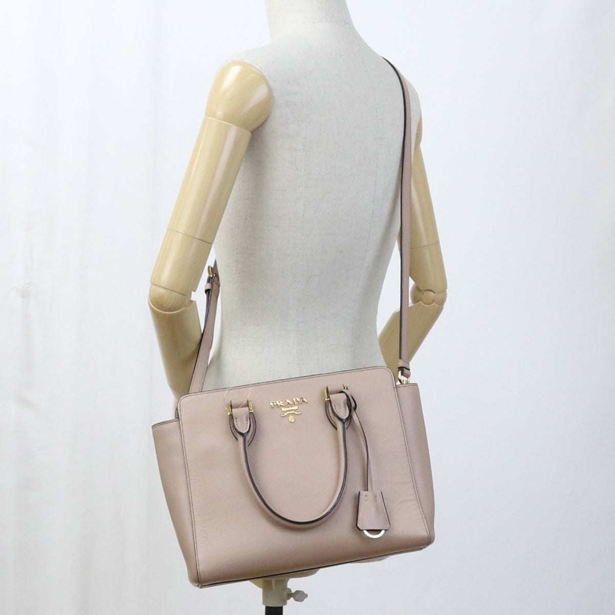 PRADA handbag Handbag Shoulder bag leather Pink Women