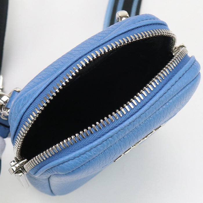 PRADA Shoulder Bag Diagonal leather Blue Women