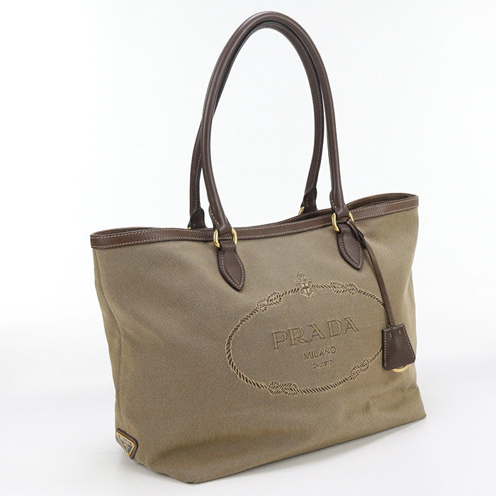 PRADA Tote Bag Tote Bag Jacquard brown Women