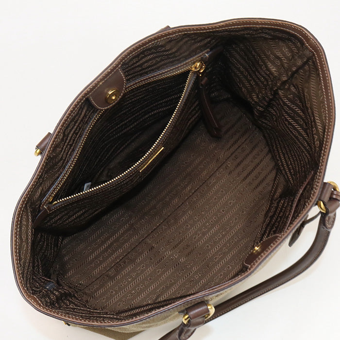 PRADA Tote Bag Tote Bag Jacquard brown Women