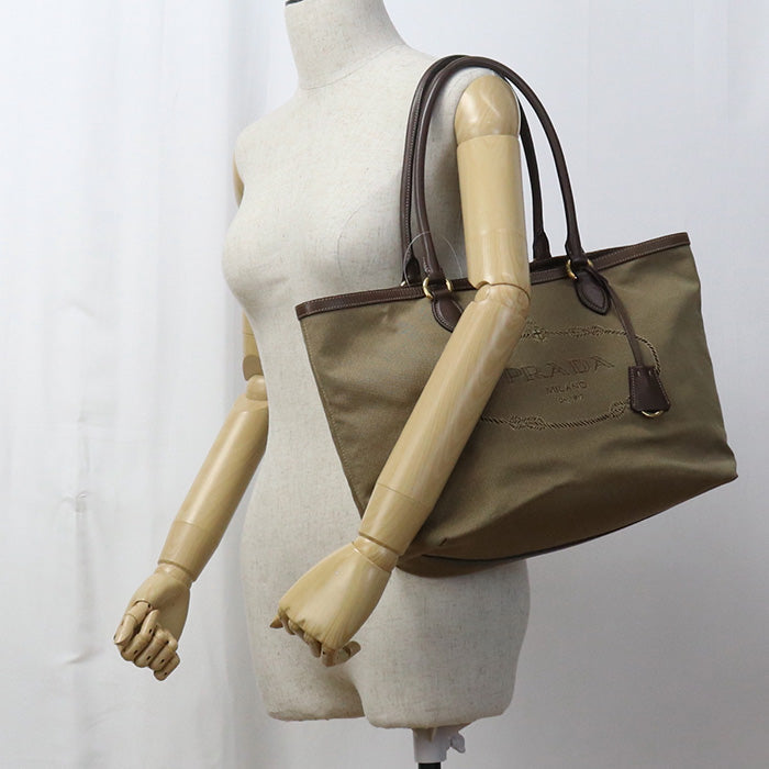 PRADA Tote Bag Tote Bag Jacquard brown Women