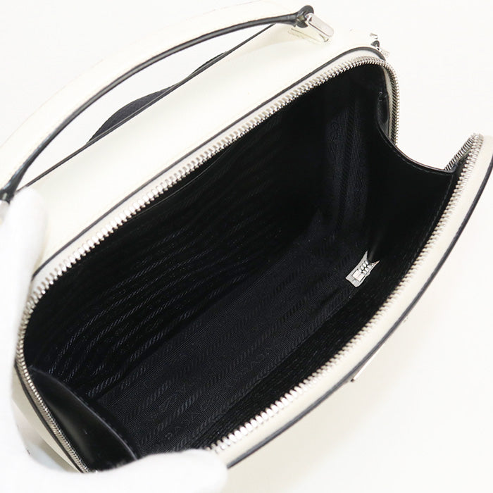 PRADA Saffiano Leather Bag Brick Handbag white mens