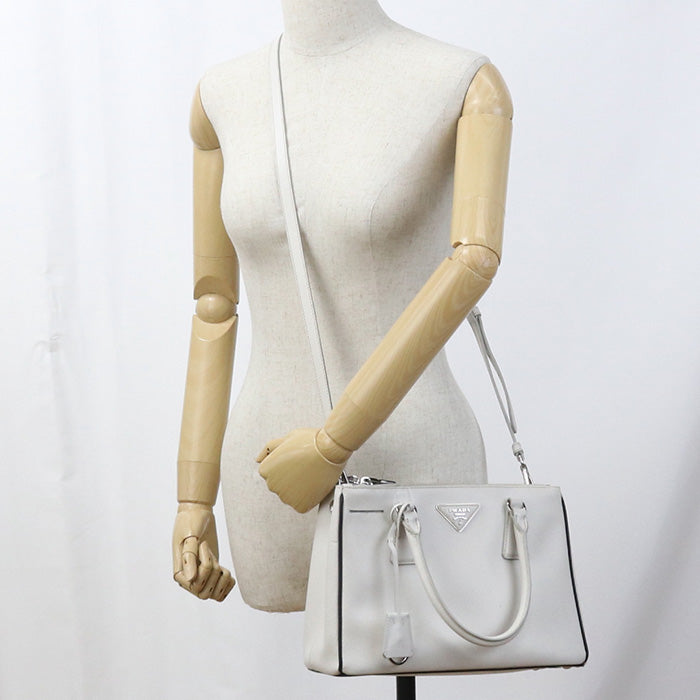 PRADA NZV Tote Bag/Safiano leather white Women