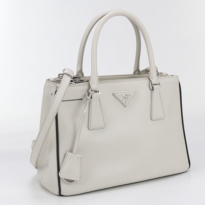 PRADA NZV Tote Bag/Safiano leather white Women
