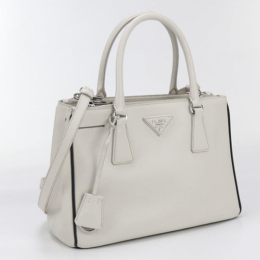 PRADA NZV Tote Bag/Safiano leather white Women