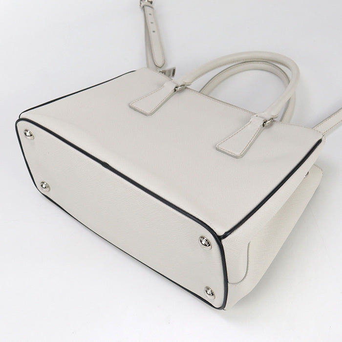 PRADA NZV Tote Bag/Safiano leather white Women