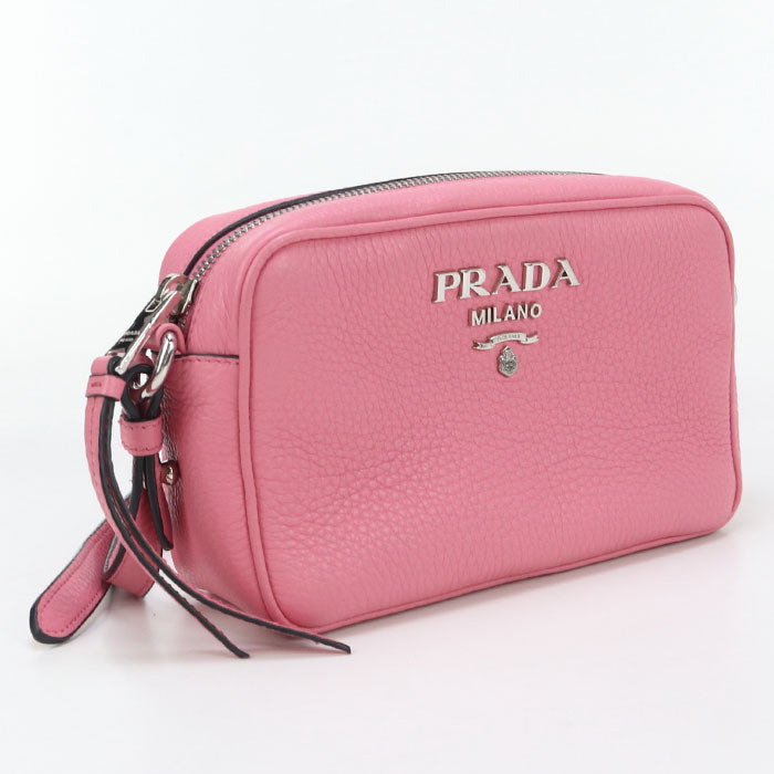 PRADA Shoulder Bag Safiano Crossbody bag leather pink Women