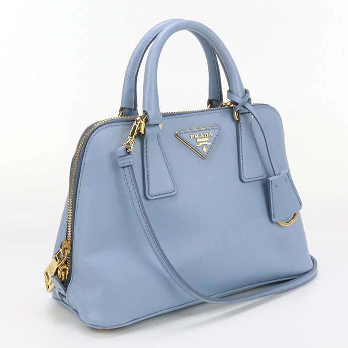PRADA Handbag Promenade Saffiano handbag leather blue Women