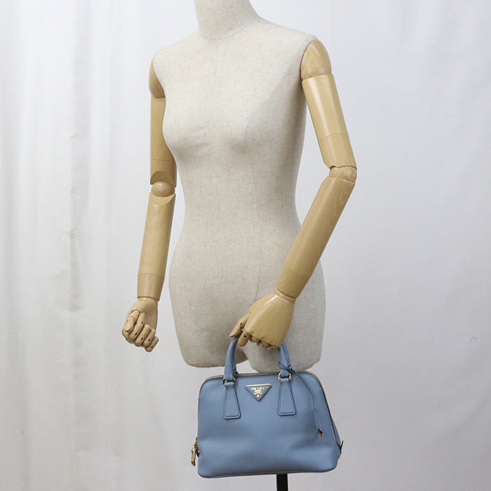 PRADA Handbag Promenade Saffiano handbag leather blue Women