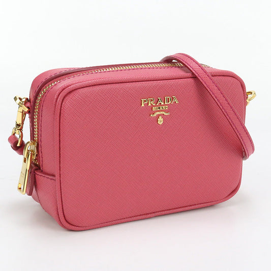 PRADA Shoulder Bag Safiano Mini Shoulder Bag leather pink Women