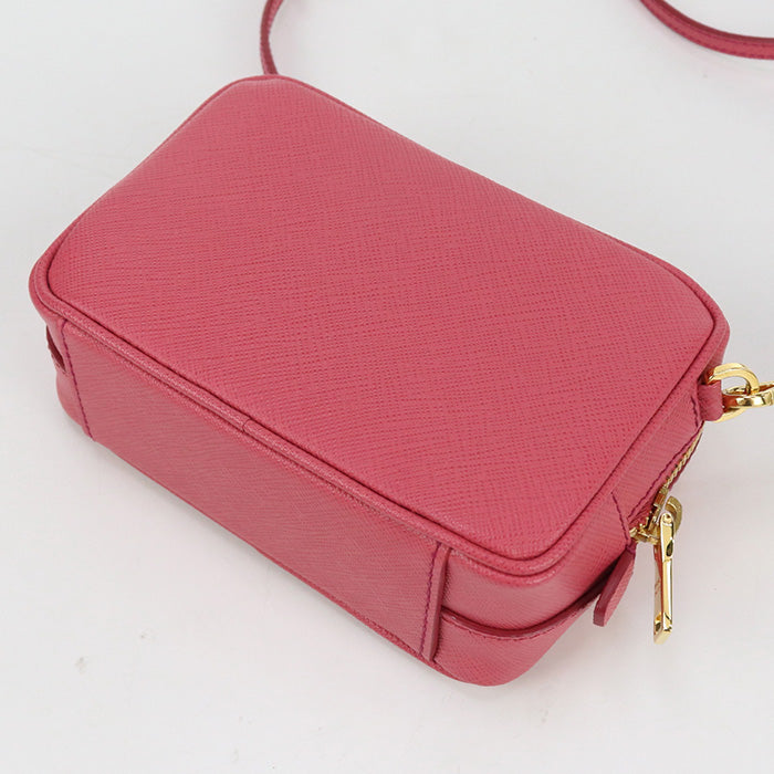 PRADA Shoulder Bag Safiano Mini Shoulder Bag leather pink Women