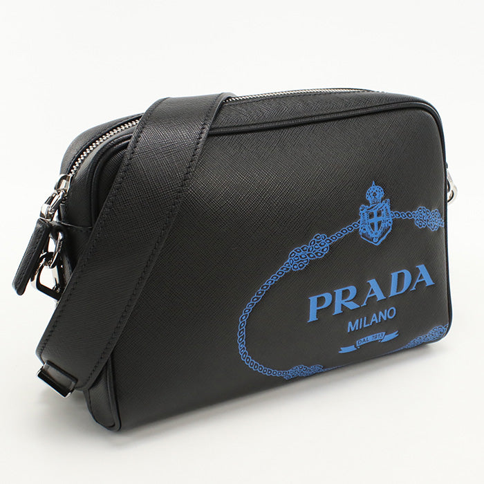 PRADA With logo Safiano Shoulder Bag leather mens(unisex)