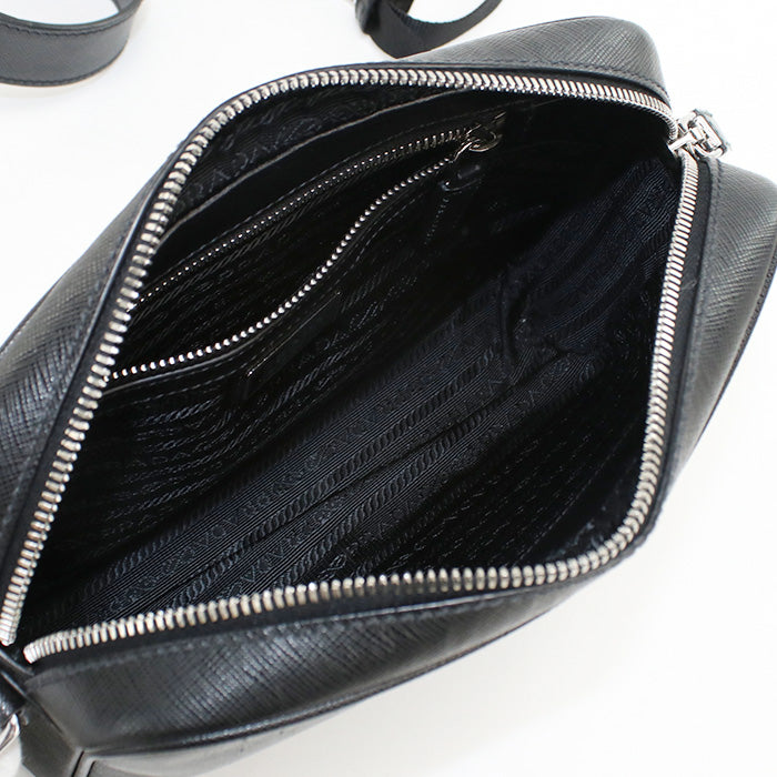 PRADA With logo Safiano Shoulder Bag leather mens(unisex)