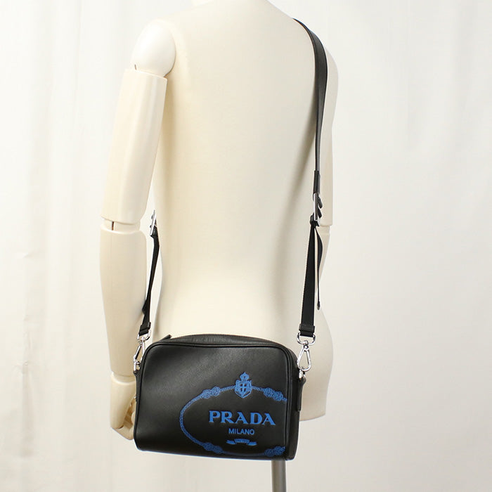 PRADA With logo Safiano Shoulder Bag leather mens(unisex)