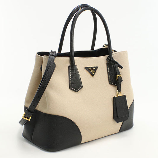 PRADA Canapa Tote Bag canvas beige Women