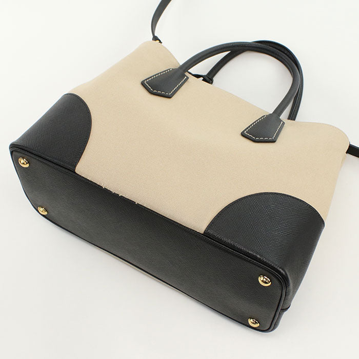 PRADA Canapa Tote Bag canvas beige Women