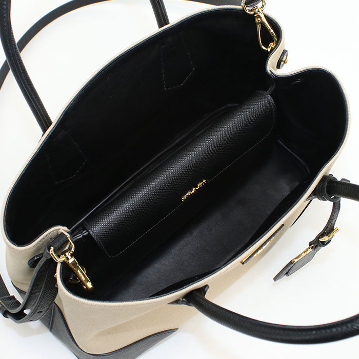 PRADA Canapa Tote Bag canvas beige Women