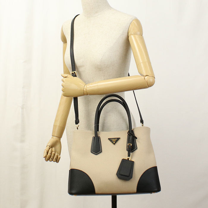 PRADA Canapa Tote Bag canvas beige Women