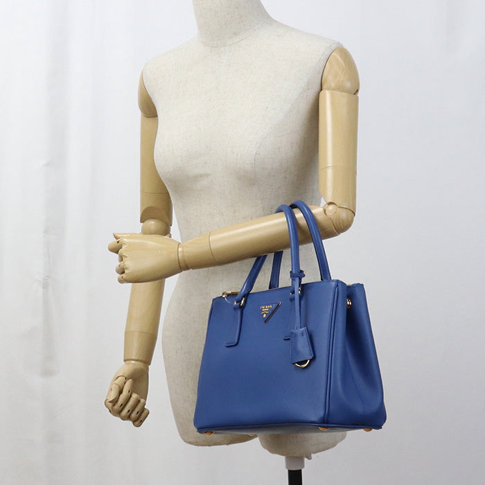PRADA Tote Bag Safiano 2WAYTote Bag leather blue Women