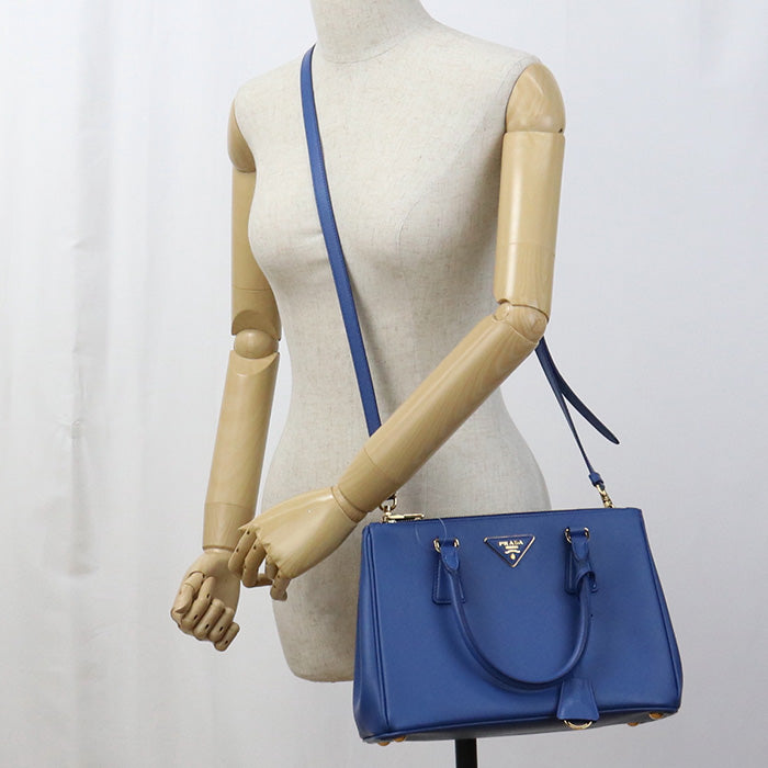 PRADA Tote Bag Safiano 2WAYTote Bag leather blue Women