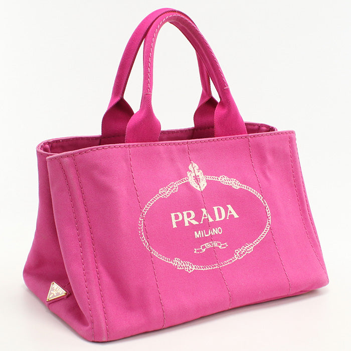 PRADA Canapa Tote Bag canvas/Tote Bag pink Women