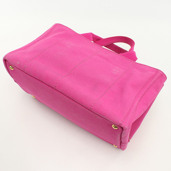 PRADA Canapa Tote Bag canvas/Tote Bag pink Women