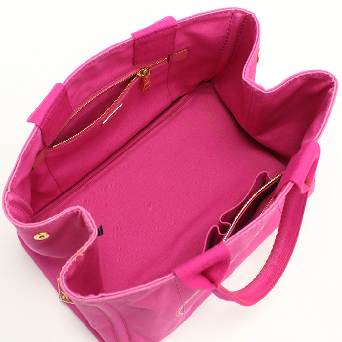 PRADA Canapa Tote Bag canvas/Tote Bag pink Women