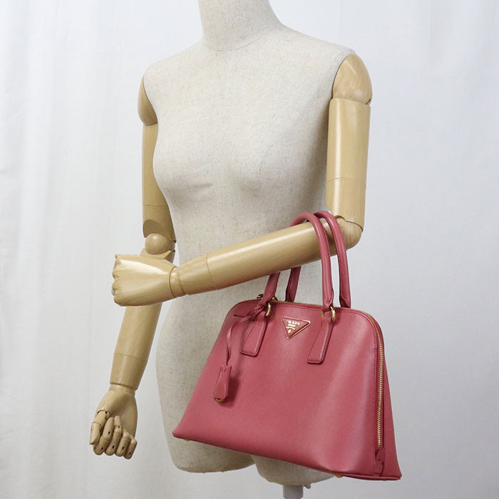 PRADA NZV Safiano leather Handbag leather pink Women