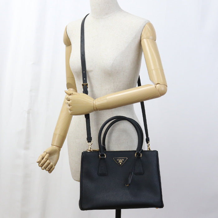 PRADA Tote Bag Galleria 2WAYTote Bag leather black Women