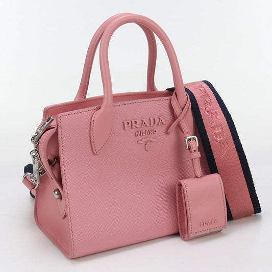 PRADA Handbag Safiano 2way handbag leather pink Women