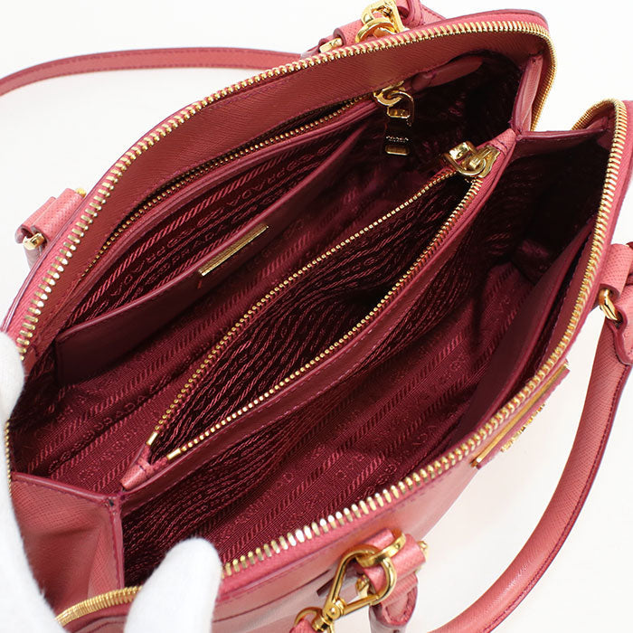PRADA Handbag Safiano handbag leather pink Women