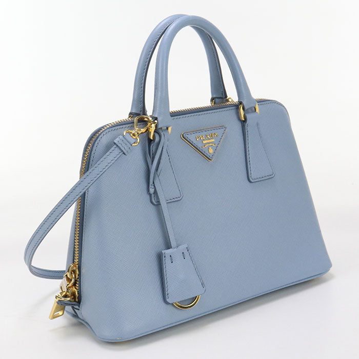 PRADA Handbag/Safiano leather blue Women