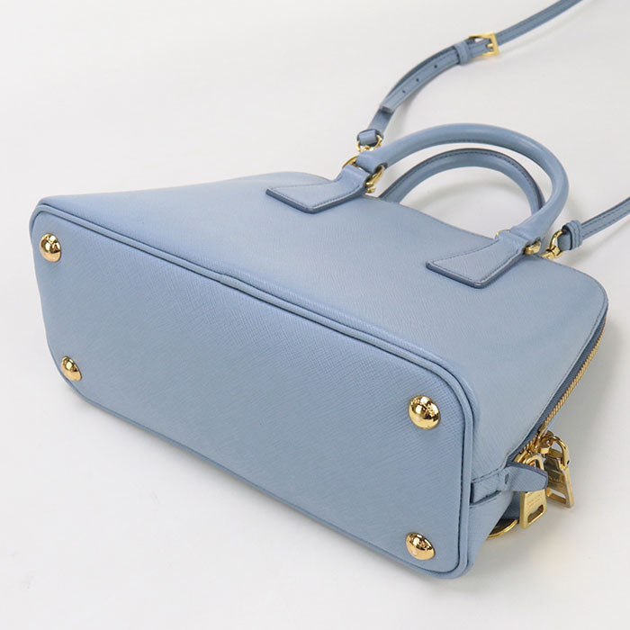 PRADA Handbag/Safiano leather blue Women